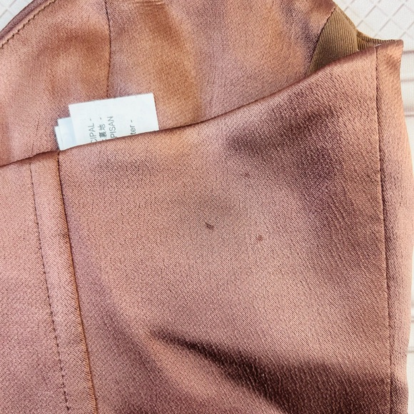 Zara Dusky Burgundy Corset Satin Cropped Tank Top Size Small - Picture 8 of 10